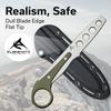CIVIVI Varius Trainer Fixed Blade Knife for Men, Training Knife with a Kydex Sheath, a Finger Ring and Conventional Handle, 3.26" D2 Dull Blade G10 Handle C22009C-2 view 2