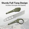 CIVIVI Varius Trainer Fixed Blade Knife for Men, Training Knife with a Kydex Sheath, a Finger Ring and Conventional Handle, 3.26" D2 Dull Blade G10 Handle C22009C-2 view 4