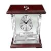 AllGiftFrames Best Law Gifts Personalize engrave Desk Clock Law Scale Logo Four Diamond Columns Silver Attorney Law Student Graduate Award Congratulation view 1