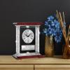 AllGiftFrames Best Law Gifts Personalize engrave Desk Clock Law Scale Logo Four Diamond Columns Silver Attorney Law Student Graduate Award Congratulation view 3