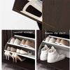 Entryway Bench, Shoe Bench for Living Room, Storage Benches Shoe Storage Bench with Seat Shoe Holder Bench Small Shoe Storage Bench Coat Rack with Shoe Storage Bench White (Size : 60 * 30 * 52cm) view 4
