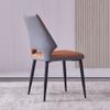 AYARNA Tech Cloth Dining Chairs Set of 2 Kitchen Living Room Lounge Counter Chairs Sturdy Carbon Steel Metal Legs(Light Gray+Dark Gray) view 4