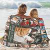 COLORSFORU Custom Blanket with Photo and Text Personalized Picture Blanket Printed in USA Customizable Gift Picture Throw for Him Her Women Men Birthday Valentine Anniversary Wedding Gift view 4