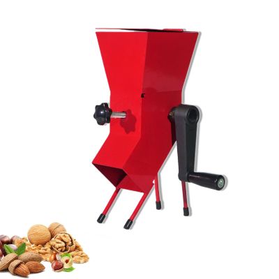 Nut Sheller Pecan Walnut Plier Multifunctional Nut Cracker Sheller Walnut Pliers Walnut Nut Cracker Crushing Machine Nuts Durable Hand Crank Nutcracker Tool, All Metal, Wine Red Nut Cracker Sheller
