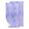 bisibuy Mermaid Pattern Bathroom Hand Towels Decorative Set of 2 Kitchen Towels Lightweight Absorbent Mermaid Skin Hand Towels for Bathroom Hand Kitchen Home Decor Gifts view 1