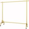 Coat Racks Metal Garment Racks Freestanding Hanger Simple Clothes Rail Bedroom Coat Clothing Display Stand for Commercial Home/Gold/160X40X155Cm wwyy view 1