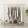 Coat Racks Metal Garment Racks Freestanding Hanger Simple Clothes Rail Bedroom Coat Clothing Display Stand for Commercial Home/Gold/160X40X155Cm wwyy view 4