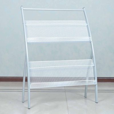 JacCos Black Foldable Floor-Standing Magazine Rack, Sturdy and Durable, Easy to Install, Suitable for Homes, Schools, Libraries, Etc.