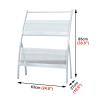 JacCos Black Foldable Floor-Standing Magazine Rack, Sturdy and Durable, Easy to Install, Suitable for Homes, Schools, Libraries, Etc. view 2