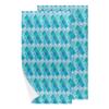 bisibuy Quatrefoil Turquoise Hand Towels for Bathroom 28.3 x 14.4 Decorative Kitchen Hand Towel Soft Absorbent Bathroom Towels Set of 2 Boho Geometric Kitchen Drying Towels Home Farmhouse Decor Gifts view 1