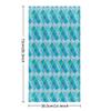 bisibuy Quatrefoil Turquoise Hand Towels for Bathroom 28.3 x 14.4 Decorative Kitchen Hand Towel Soft Absorbent Bathroom Towels Set of 2 Boho Geometric Kitchen Drying Towels Home Farmhouse Decor Gifts view 2