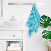 bisibuy Quatrefoil Turquoise Hand Towels for Bathroom 28.3 x 14.4 Decorative Kitchen Hand Towel Soft Absorbent Bathroom Towels Set of 2 Boho Geometric Kitchen Drying Towels Home Farmhouse Decor Gifts view 4