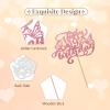Butterfly Happy 19th Birthday Cake Topper, Butterfly 19 Cake Topper for Women, Rose Gold Glitter 19 Years Old Cake Decor, Women 19th Birthday Party Decoration view 2
