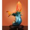 GUERNSEY Attract Wealth Statue Ornament Creative All-Copper Golden Arowana Handmade Statue Desktop Ornaments Living Room Desk Creative Home Decoration Wealth Decor view 3