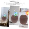 IMIKEYA 2 Pcs Coconut Cup Tiki Bar Cups Coconuts Cups for Adults Photo Props Poolside Parties Drinking Summer Drink Luau Festival s Decorative Cup The Flowers Plastic view 2