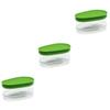 Cabilock 3pcs Plastic Storage Box for Avocado Food Containers with Lids Fruit Storage Box Refrigerator Food view 1
