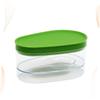 Cabilock 3pcs Plastic Storage Box for Avocado Food Containers with Lids Fruit Storage Box Refrigerator Food view 4
