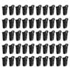 Baglaum 50 Sock Clips for Washing Machine and Dryer Laundry Clips, Socks Clothespin, Sock Clip, Black view 1
