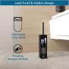 BVL Toilet Brush and Holder Set Black Freestanding for Bathroom view 4