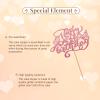 Butterfly Happy 59th Birthday Cake Topper, Butterfly Fifty Nine Cake Topper for Women, Rose Gold Glitter 59 Years Old Cake Decor, Women 59th Birthday Party Decoration view 4