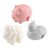 3Pcs Cartoon Silicone Pot Lid Lifters, Cute Animal Heat Resistant Pot Lid Rack Holder Clips, Spillproof Steam Vent Stand for Soup Pots Saucepan Home Kitchen Tool Accessories (Random Color)(#1) view 1