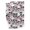 bisibuy Skull Flower Pink Cute Hand Towels for Bathroom 28.3 x 14.4 Decorative Kitchen Hand Towel Soft Absorbent Bathroom Towels Set of 2 Kitchen Drying Towels Home Farmhouse Decor Gifts view 1