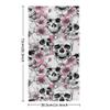 bisibuy Skull Flower Pink Cute Hand Towels for Bathroom 28.3 x 14.4 Decorative Kitchen Hand Towel Soft Absorbent Bathroom Towels Set of 2 Kitchen Drying Towels Home Farmhouse Decor Gifts view 2