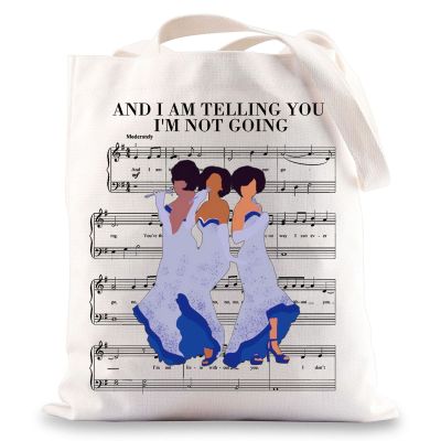 LEVLO Deena Musical Tote Bag Lorrell & Effie Fan Gift And I Am Telling You I'm Not Going Musical Theater Merch (And I Am TellingTote)