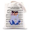 LEVLO Deena Musical Tote Bag Lorrell & Effie Fan Gift And I Am Telling You I'm Not Going Musical Theater Merch (And I Am TellingTote) view 1