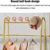 Exquisite Clothes Rail Rack Freestanding Coat Rack Clothes Rack Gold Rolling Garment Rack with Wheels and Bottom Shelves Wardrobe Closet for Boutique Display/60cm view 4