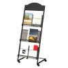 JacCos L-Shaped Floor-Standing Magazine Rack, Easy to Install, Suitable for Storing Documents, Magazines, Brochures, Etc. view 1