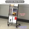 JacCos L-Shaped Floor-Standing Magazine Rack, Easy to Install, Suitable for Storing Documents, Magazines, Brochures, Etc. view 3