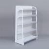 White Supermarket Snack Rack, Department Stores/Pharmacy/Counter/ Retail Display Shelf/Fruit Vegetable Organizer, Space Save Convenience Stores Dry Goods Spice Candy Organizer, Steel Frame ( Size : Hx view 1