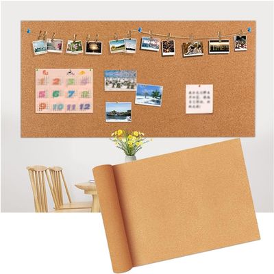 MekUk Cork Board Cork Board Roll Wall Frameless Cork Boards for Wall, Cuttable Photo Display Board for Office, Home, School for Office & Home Decor (Color : Brown, Size : 1.22x7.38m(8MM))