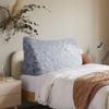 Daneey Headboard Pillow Queen Large Headboard Wedge Pillow Bolster Pillow for Bed Reading Pillow Adult Back Pillow for Sitting in Bed Wedge Pillow Headboard with Removable Blue Breathable Cover view 1