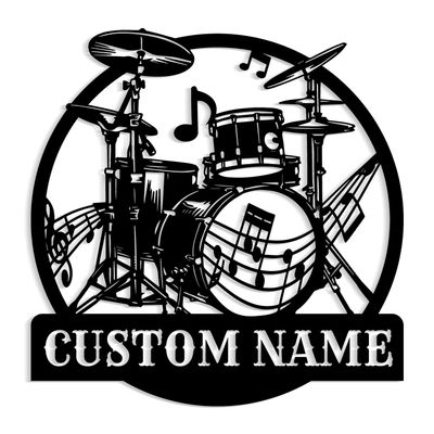Customized personalized music metal name tags, metal wall art, personalized music studio decorations are the best gifts for music lovers (style-14)