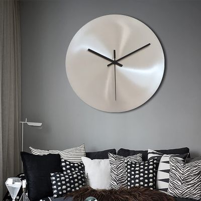 8/12 Inch Farmhouse Decor Wall Clock Industrial Large Decorative Metal Clock Home Hanging Decor, Wall Clock Modern for Kitchen Bathroom Bed