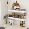 FLYJOE Deep Floating Shelves | 36 Inch White Floating Shelves Set of 2 | 12 Inch Deep Rustic Wood Shelves for Wall | 36" W x 12" D White Shelves for Living Room Bathroom Laundry Room Kitchen view 2