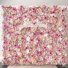 Pink Artificial Flower Wall Panels,Simulation Flower 3D Cloth Bottom Floral Wall Mat Silk Rose Flower Panels for Backdrop Wedding Wall Decoration (Size : 2M*2M) view 3