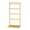 SOYDAN Metal Socks Display Stand, 4-Tiers Storage Rack for Underwear, Bra, Shorts, Jewelry, Necklaces | Floor Standing Organizer for Mall Retail Stores/Gold/65 * 40 * 135Cm view 1