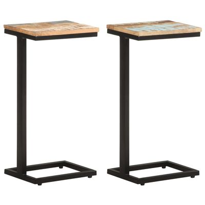DYRJDJWIDHW extendable Dining Room,Expandable,Side s 2 pcs 12.4"x9.6"x25.4" Solid Reclaimed Woodtransforming,Transform,Transforming Furniture,