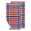 bisibuy 4th of July Pattern Bathroom Hand Towels Decorative Set of 2 Kitchen Towels Lightweight Absorbent Gingham Hand Towels for Bathroom Hand Kitchen Home Decor Gifts view 1