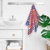 bisibuy 4th of July Pattern Bathroom Hand Towels Decorative Set of 2 Kitchen Towels Lightweight Absorbent Gingham Hand Towels for Bathroom Hand Kitchen Home Decor Gifts view 4