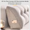 Gujuja Soft Headboard Bolster Pillow Triangular Filler Long Reading Pillow Large Daybed Pillow Comfort Rest Waist Pillow,Full Size,Suitable for Bedrooms,Living Rooms,Sofas,70.8 * 19.68 * 7.87 Inches view 2
