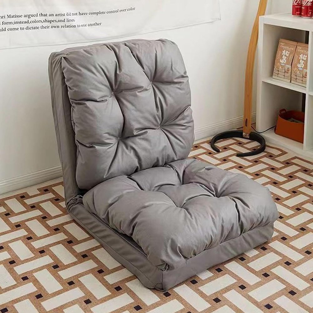 BaNbe Lazy Sofa Living Room Simple Nordic Simple Internet Celebrity Rental Bedroom Apartment Single Double Small Apartment Sofa (Color : Dark Gray, Size : 90cm)