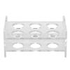 HOLIDYOYO Party Acrylic Shot Glass Holder Rack Display Organizer for Home Birthdays Weddings and Graduations Washable Reusable Design view 1