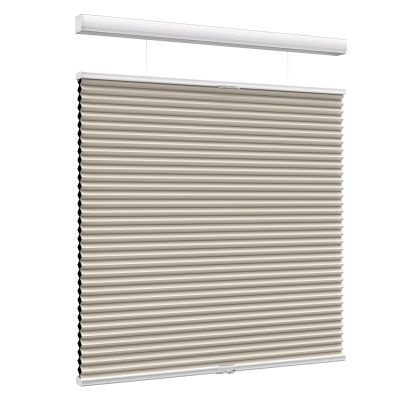 MYshade Custom Top Down Bottom Up Cellular Shades Blackout Up Down Window Blind Cordless Cellular Blinds & Shades Easy to Install 36" W x 60" H Beige