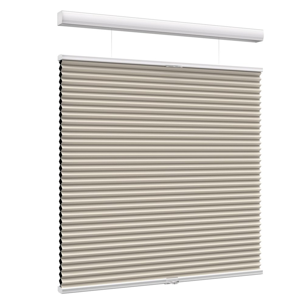 MYshade Custom Top Down Bottom Up Cellular Shades Blackout Up Down Window Blind Cordless Cellular Blinds & Shades Easy to Install 36" W x 60" H Beige