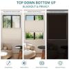 MYshade Custom Top Down Bottom Up Cellular Shades Blackout Up Down Window Blind Cordless Cellular Blinds & Shades Easy to Install 36" W x 60" H Beige view 2