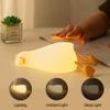 Myratts Cute Lying Flat Duck Night Light, 3 Level Dimmable Nursery Nightlight, Kawaii Lamps Squishy Silicone Light Up Duck, Rechargeable Touch Lamp, Best Gift for Kids Adults Room Decor view 2